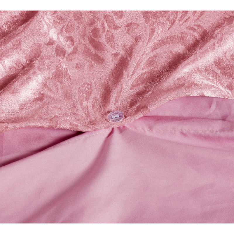 Duvet Cover, Double Duvet Cover + 2 Pillowcase, Pink