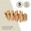 Portemanteau Picket, 5 crochets muraux rabattables, naturel, 5 crochets-979560032