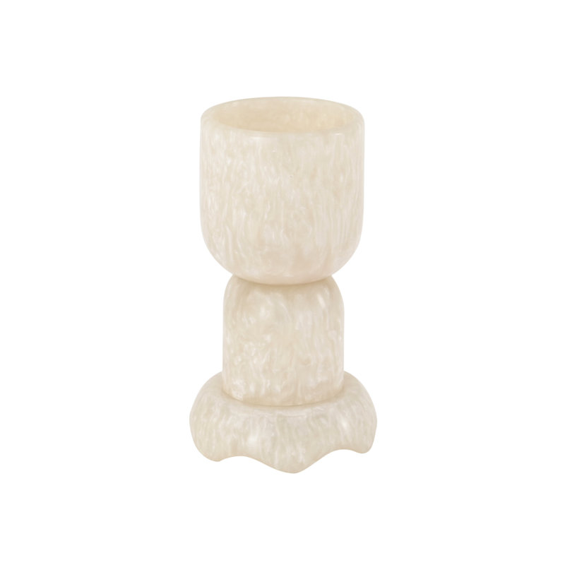 Coupe plateforme en résine, Beige