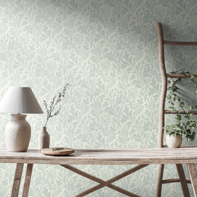 Thistle Damask - Soft Gold