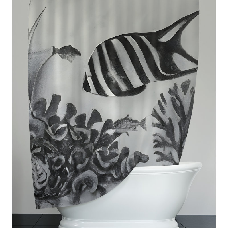 Yaphank Shower Curtain, 93" H x 70" W