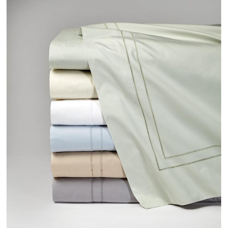 Finna Percale Flat Sheet, Full/Queen Flat Sheet, Flint