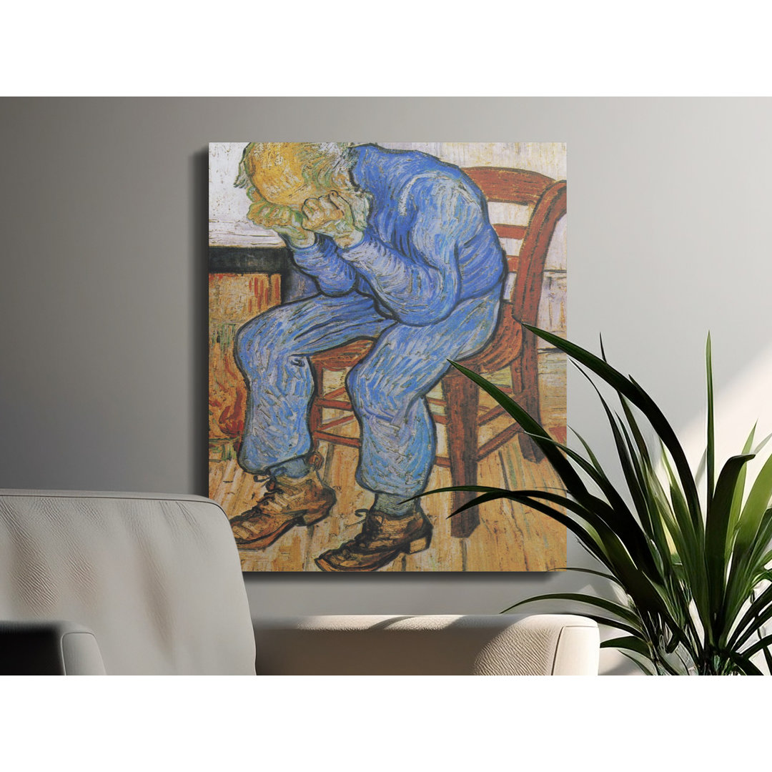 Van Gogh Sorrowing Old Man Canvas Wall Art, Gallery Wrapped Print, Ready to Hang, Archival Quality, Home Decor, Statement Piece