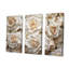 «Minimalisme beige roses passion» - ensemble d'art mural en toile roses-107745611-107745606