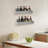 Lakitia 2 Pcs Stainless Steel Shelves Bar Bottle Holder