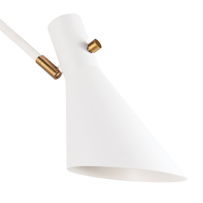 Spyder Single Arm Sconce, White , White 
