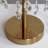 18" Feather Crystal Table Lamp With Light