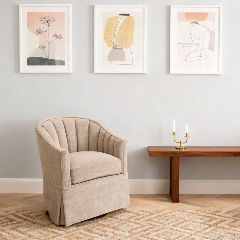 Fauteuil d'appoint pivotant moderne, Tanné