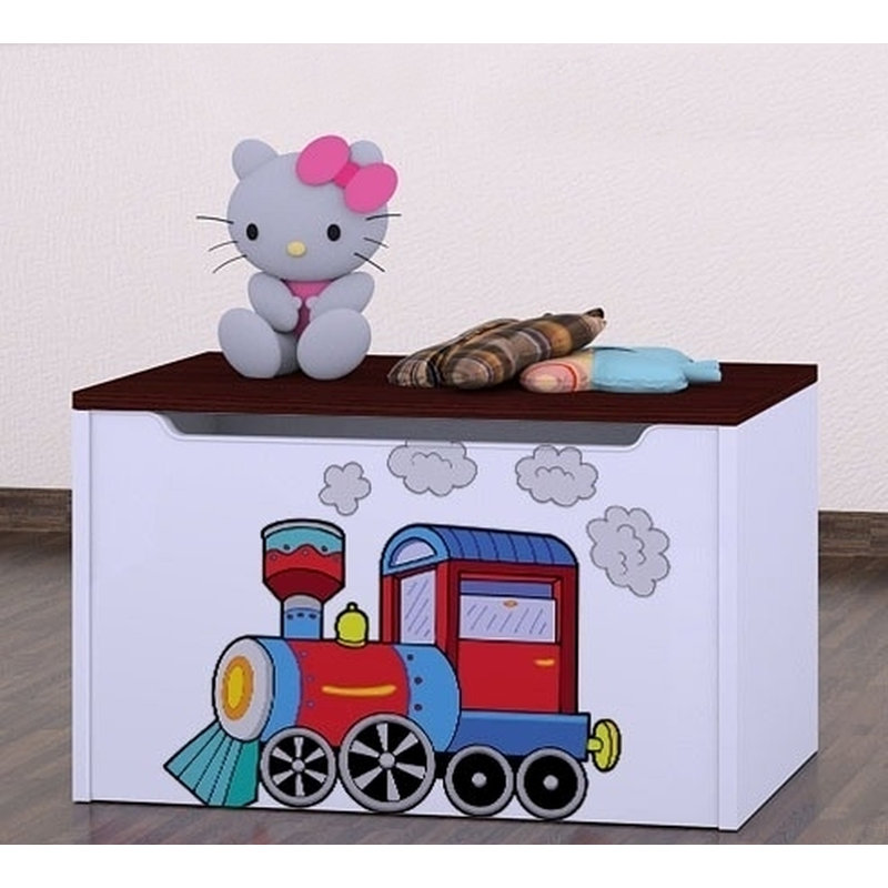 Schutzer Super Locomotive Toy Box, Dark Brown
