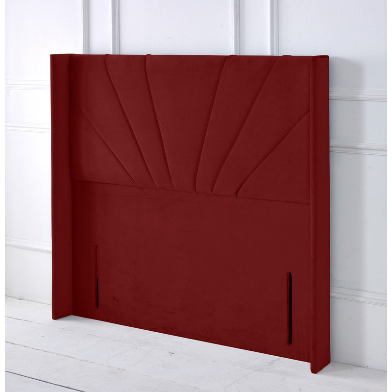 Upholstered Headboard, Burgundy, Double (4'6)