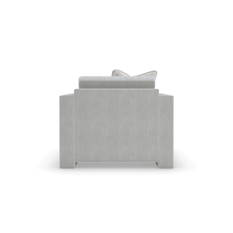 Armchair, Light Gray Polyester Blend