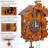 Fallynn Solid Wood Wall Clock