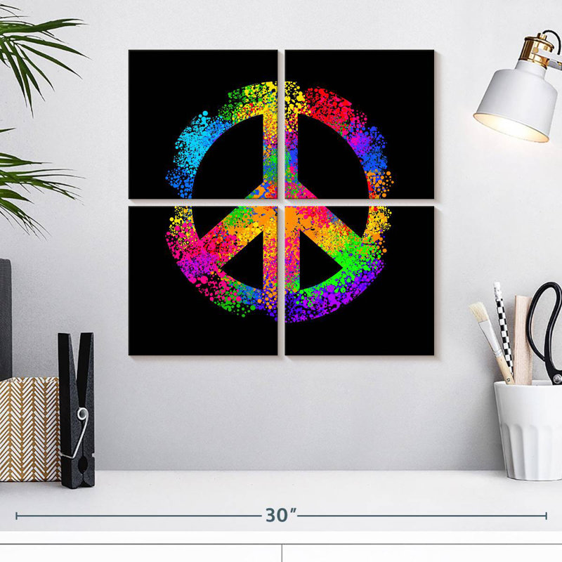 Kirara Rainbow Hippie Peace, H 18 po x l 18 po