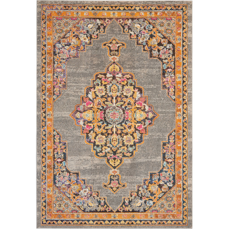 Oriental Indoor Rug, Rectangle 6'7" x 9'6"