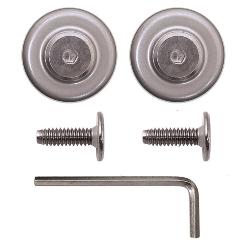 6' Ladder Rail Kit for Removable Ladder Quiet Glide System (Includes: Rail, Brackets, Rail End caps), Satin Nickel