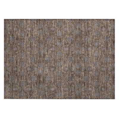 Naadiya Washable Floral Indoor / Outdoor Rug