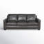 Canapé en cuir 83,5 po Coveale-1190423467