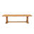 Solid Wood Bench With Double Trestle