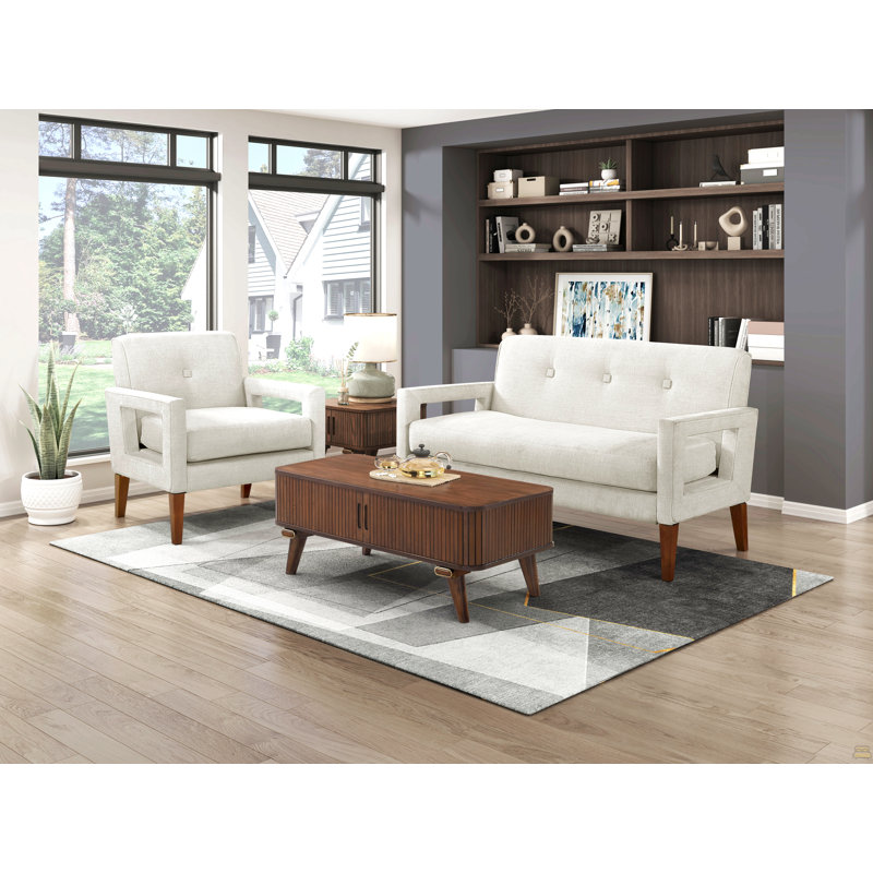 Ensemble de causeuse 2 pièces Modern Living Furniture, Beige