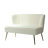 Euclid 47" Velvet 2-Seat Armless Loveseat-891959022