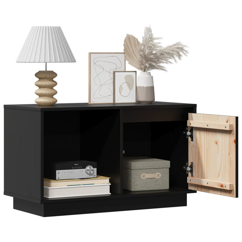 Joslynne Unfinished TV Stand for TVs up to 48", Black
