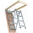 Attic Ladder Foldable, 350-pound Capacity, Multi-Purpose Aluminium Extension, Lightweight and Portable, Fits 9.5'-12' Ceiling Heights, Convenient Access to Your Attic Standard