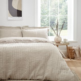Tamba Jersey Stripe Double Duvet Cover Set with Pillowcases