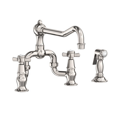 Fairfield Kitchen Bridge Faucet with Side Spray