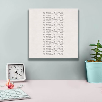 'Possible' by Art Licensing Studio Canvas Wall Art