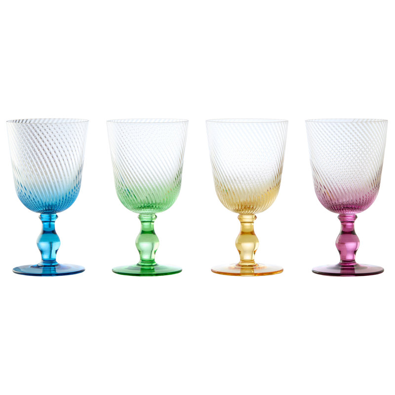 Tourbillon 15,25 oz Ensemble de verres à vin tout usage en verre Glass