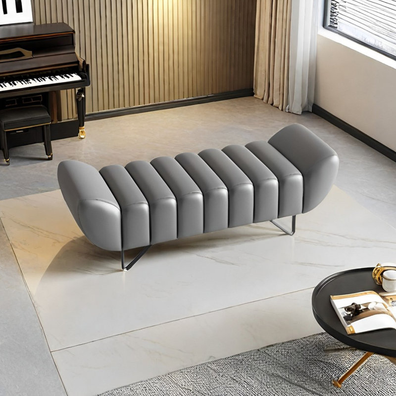 Tatelynn Upholstered Ottoman, Grey