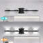 (Identique à W1340P143677 / L2001-B-4) Luminaire de salle de bain minimaliste à DEL noir de 30 po avec abat-jour en acrylique sable cristal, luminaire décoratif mural à 4 lumières, convenant au miroir de meuble-lavabo