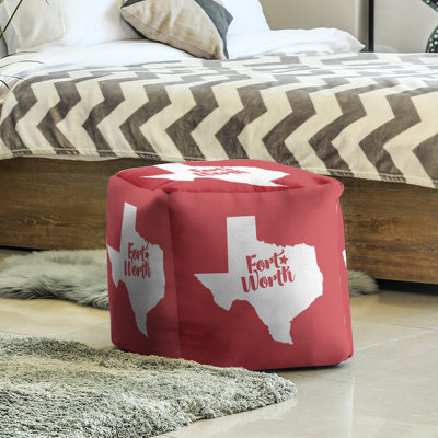 Upholstered Polyester Blend Cube
