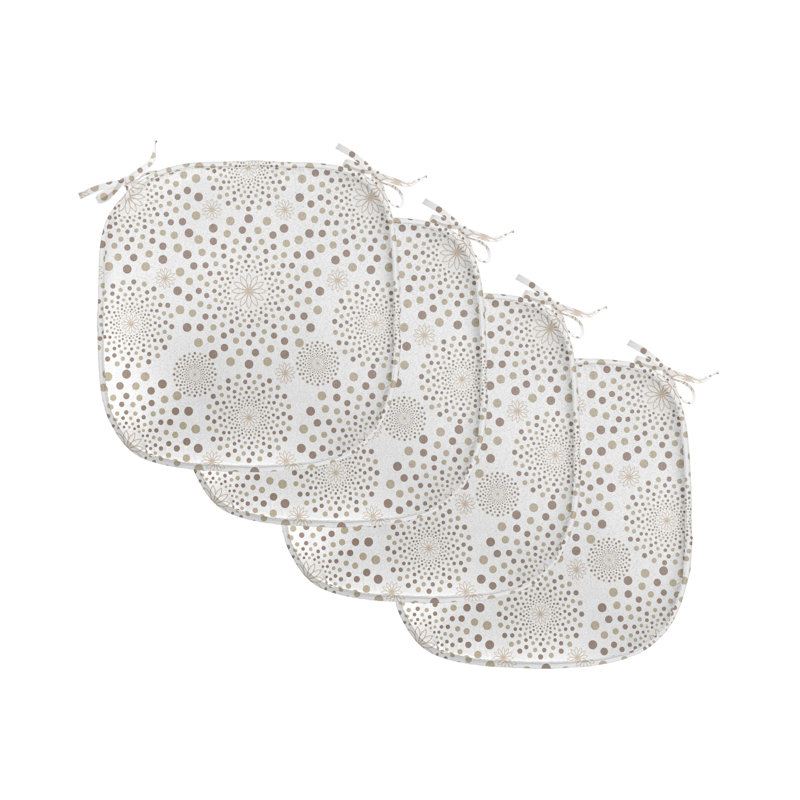 Coussin de siège Monochromic Classic Nostalgia Circles