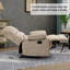 Grand fauteuil manuel avec fauteuil inclinable en tissu rembourré pour le salon, beige-1259381529