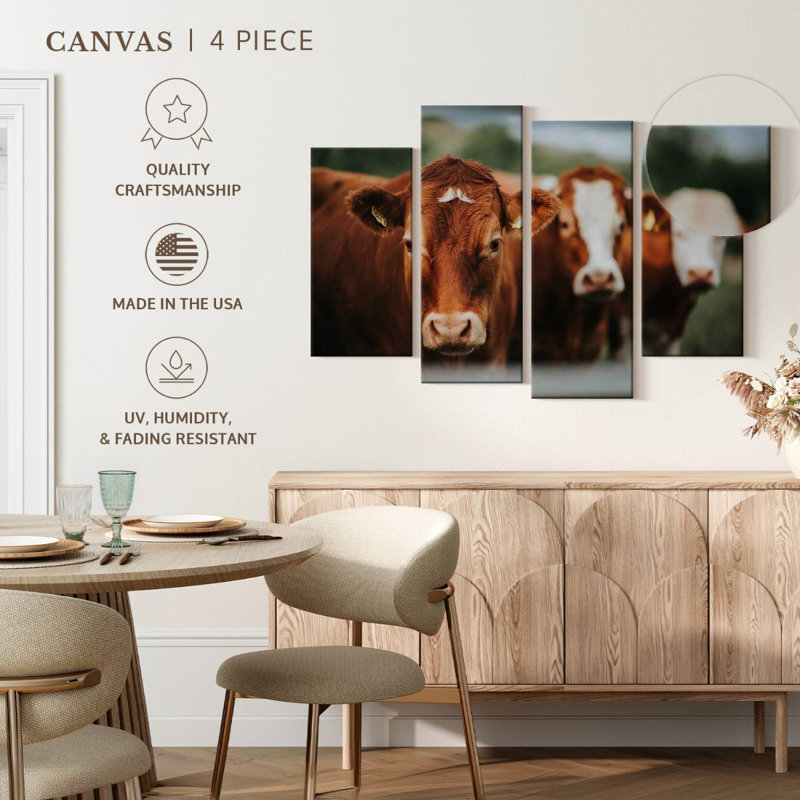 Brampt Brown Cattle, 22'' H x 36'' W