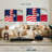 Borges US And Texas Flag-107991230