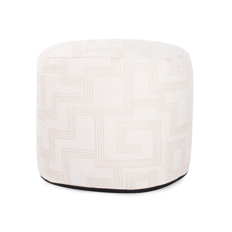 Pouf haut / extérieur Zyahir Syros Natural, Brun