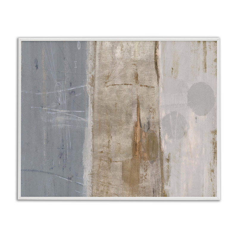 «Tunnel Vision Abstraction», estampe numérique par Kingsley, Estampe numérique encadrée blanc bord de mer, H 16 po x l 20 po