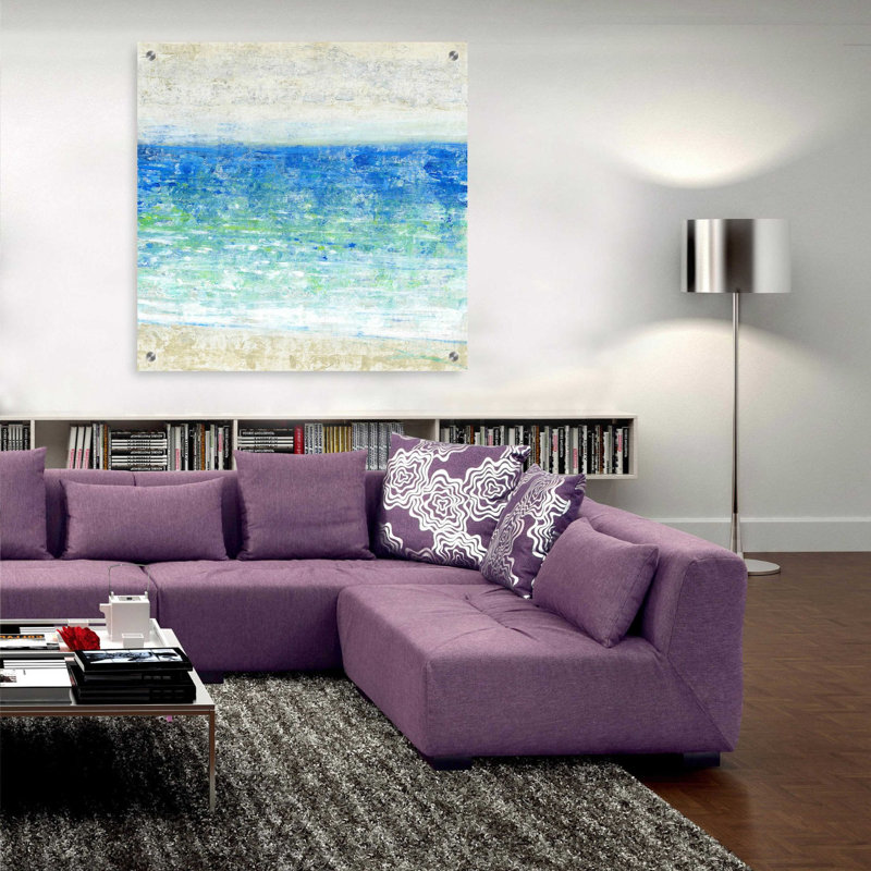 «Ocean Impressions II» par Tim O'Toole, art mural en verre acrylique, H 36 po x l 36 po x P 0,2 po