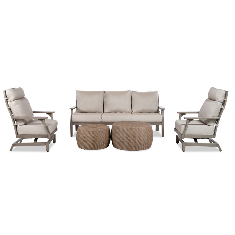 Bungalow Outdoor 5 - Piece Conversation Set, Beige
