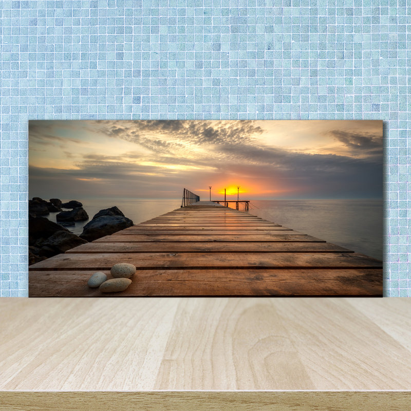 50cm W x 100cm L Glass Peel and Stick Panel