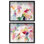 Blush rose chambre à coucher ensemble de sérénité Shadowbox Floral Abstracts par Art Remedy