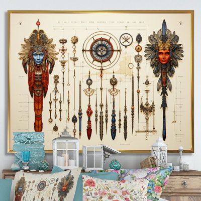 «African Sacred Symbols I» sur toile