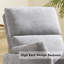 Deluxe Swivel Rocker Power Recliner With Adjustable Pillow For Ultimate Comfort-1362663520