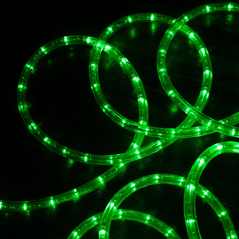 Cordon lumineux à DEL avec mode 8, Vert, L 1200 po