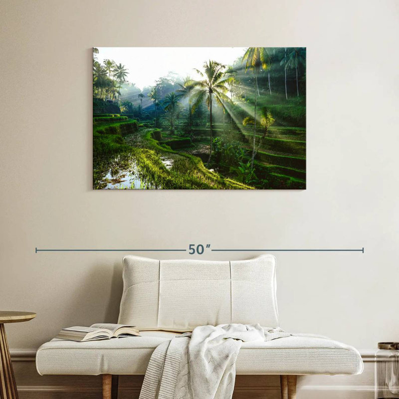 Rizières en terrasses Alvord Bali, H 26 po x l 39 po
