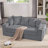Convertible Sleeper Sofa Couch With Pillows