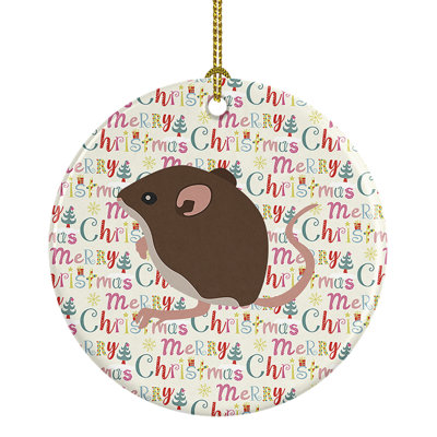 2.8'' Ceramic Animals Hanging Figurine Ornament