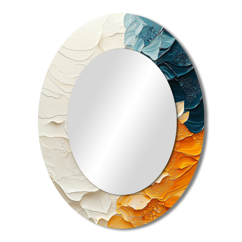 Miroir mural ovale Biomorphism, 43 po x 33 po